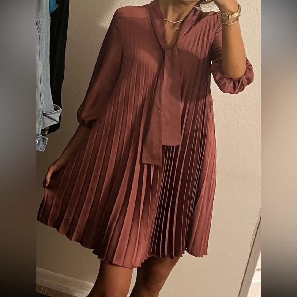 Zara Satin Flowy Dress